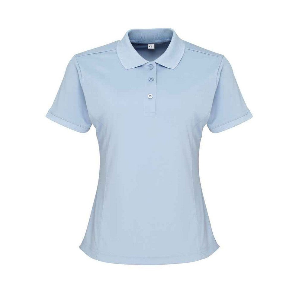 Light Blue - Front - Premier Womens-Ladies Coolchecker Polo Shirt