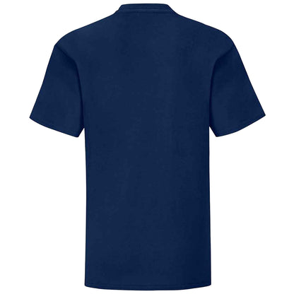 Navy - Back - Fruit of the Loom Childrens-Kids Iconic T-Shirt