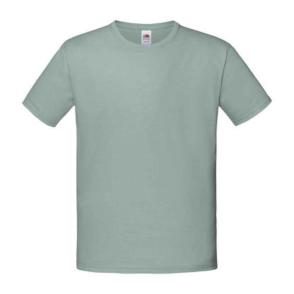 Sage - Front - Fruit of the Loom Childrens-Kids Iconic T-Shirt