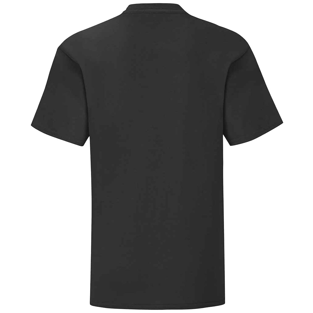 Black - Back - Fruit of the Loom Childrens-Kids Iconic T-Shirt