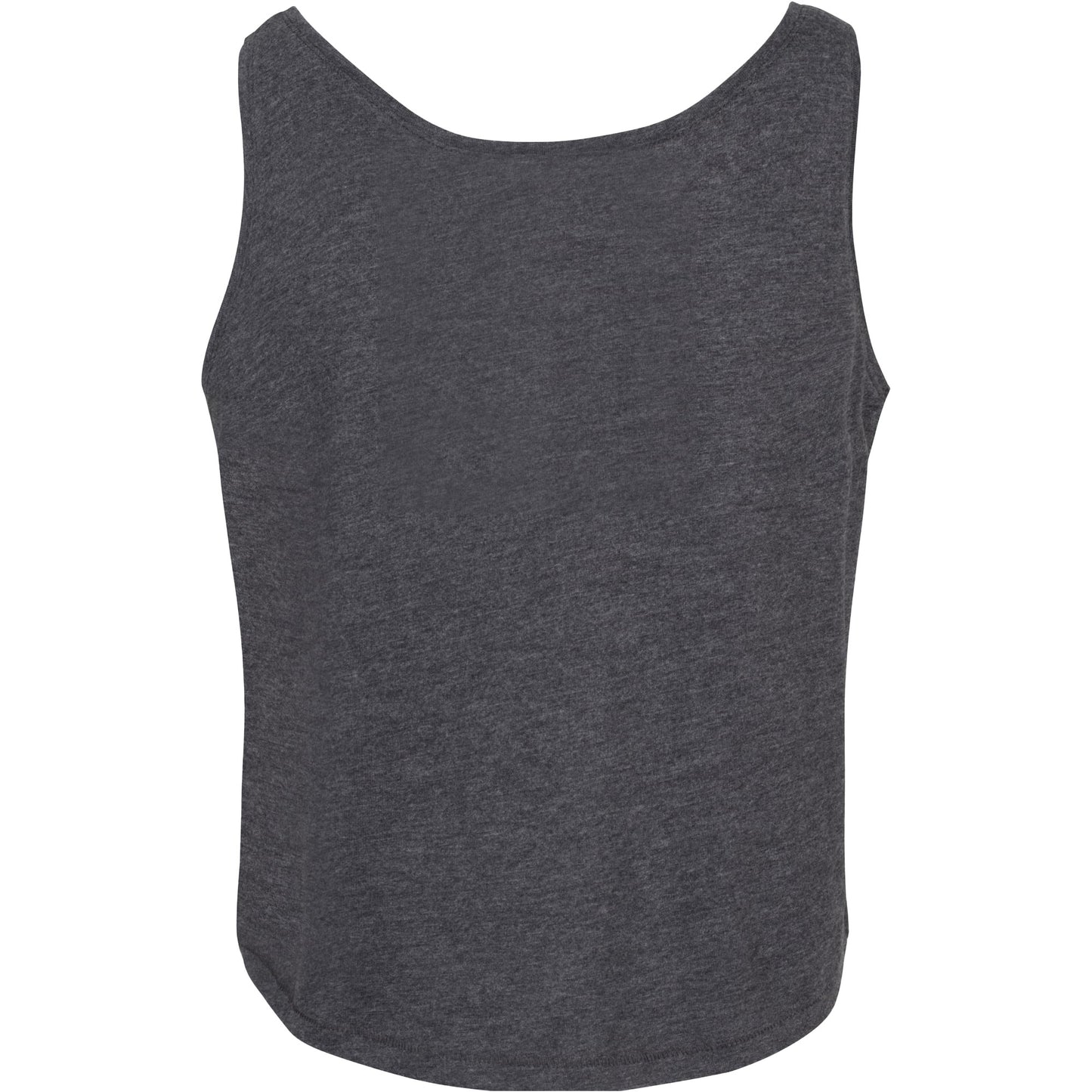 Charcoal - Back - Build Your Brand Womens-Ladies Oversized Tank Top