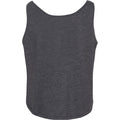 Charcoal - Back - Build Your Brand Womens-Ladies Oversized Tank Top