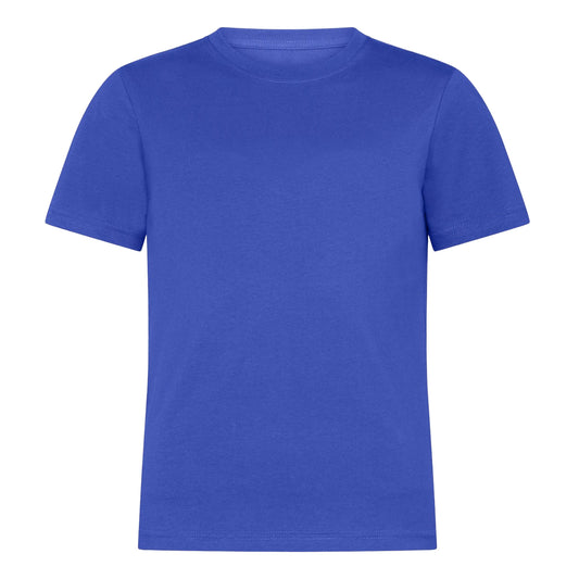 Royal Blue - Front - HRM Childrens-Kids Luxury Organic T-Shirt