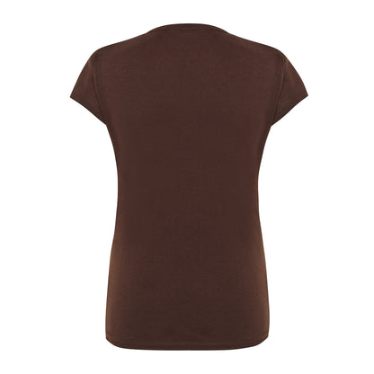 Chocolate - Back - JHK Womens-Ladies Comfort Regular T-Shirt