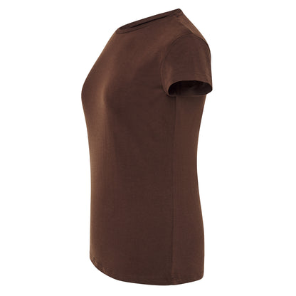 Chocolate - Side - JHK Womens-Ladies Comfort Regular T-Shirt