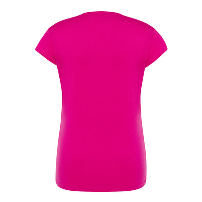 Fuchsia - Back - JHK Womens-Ladies Comfort Regular T-Shirt