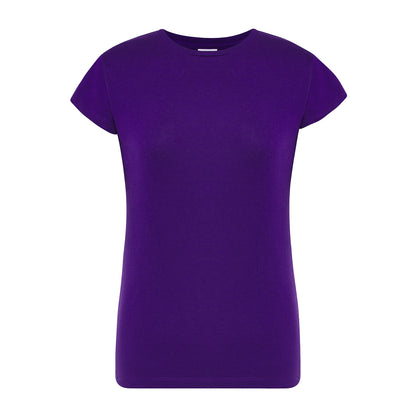 Purple - Front - JHK Womens-Ladies Comfort Regular T-Shirt