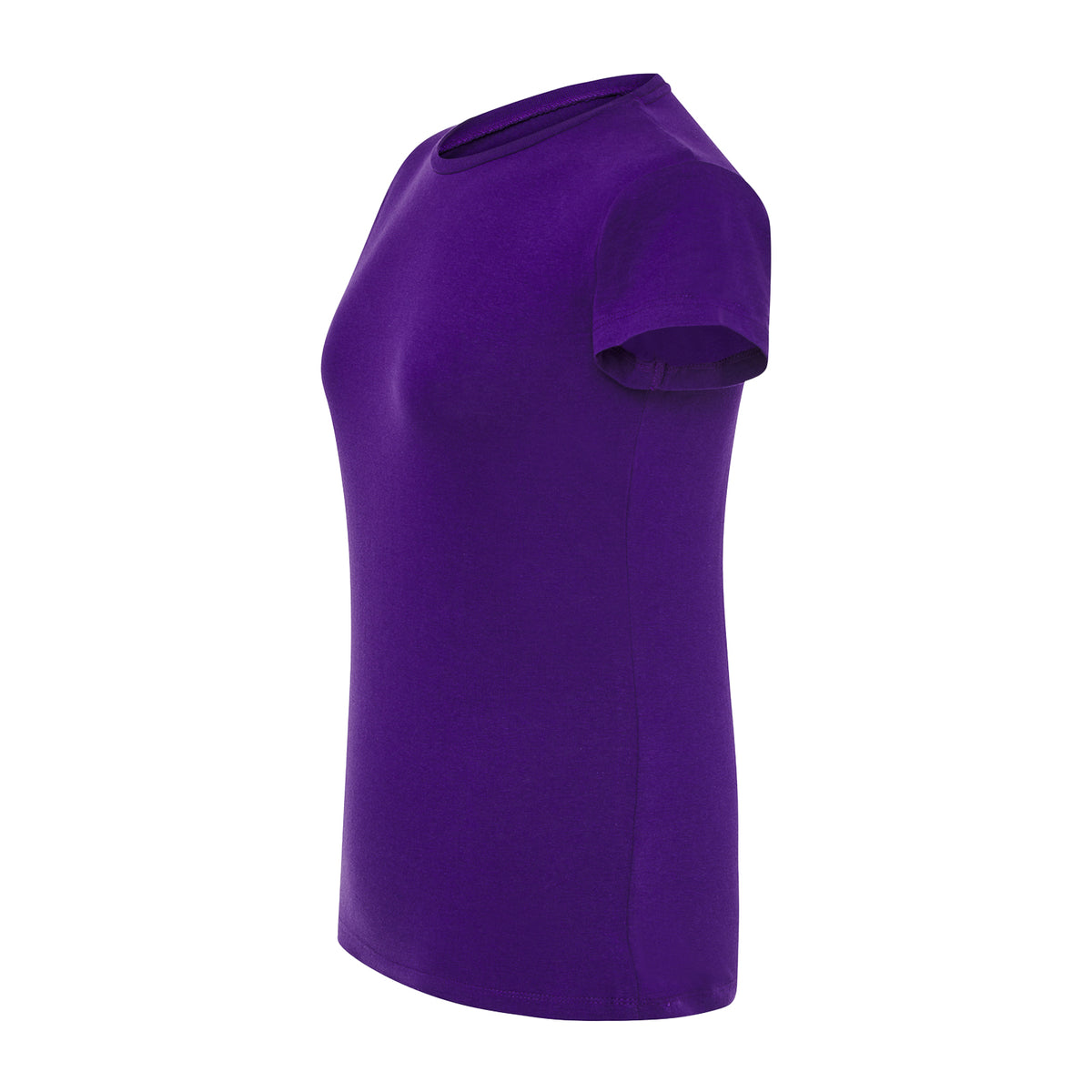 Purple - Side - JHK Womens-Ladies Comfort Regular T-Shirt