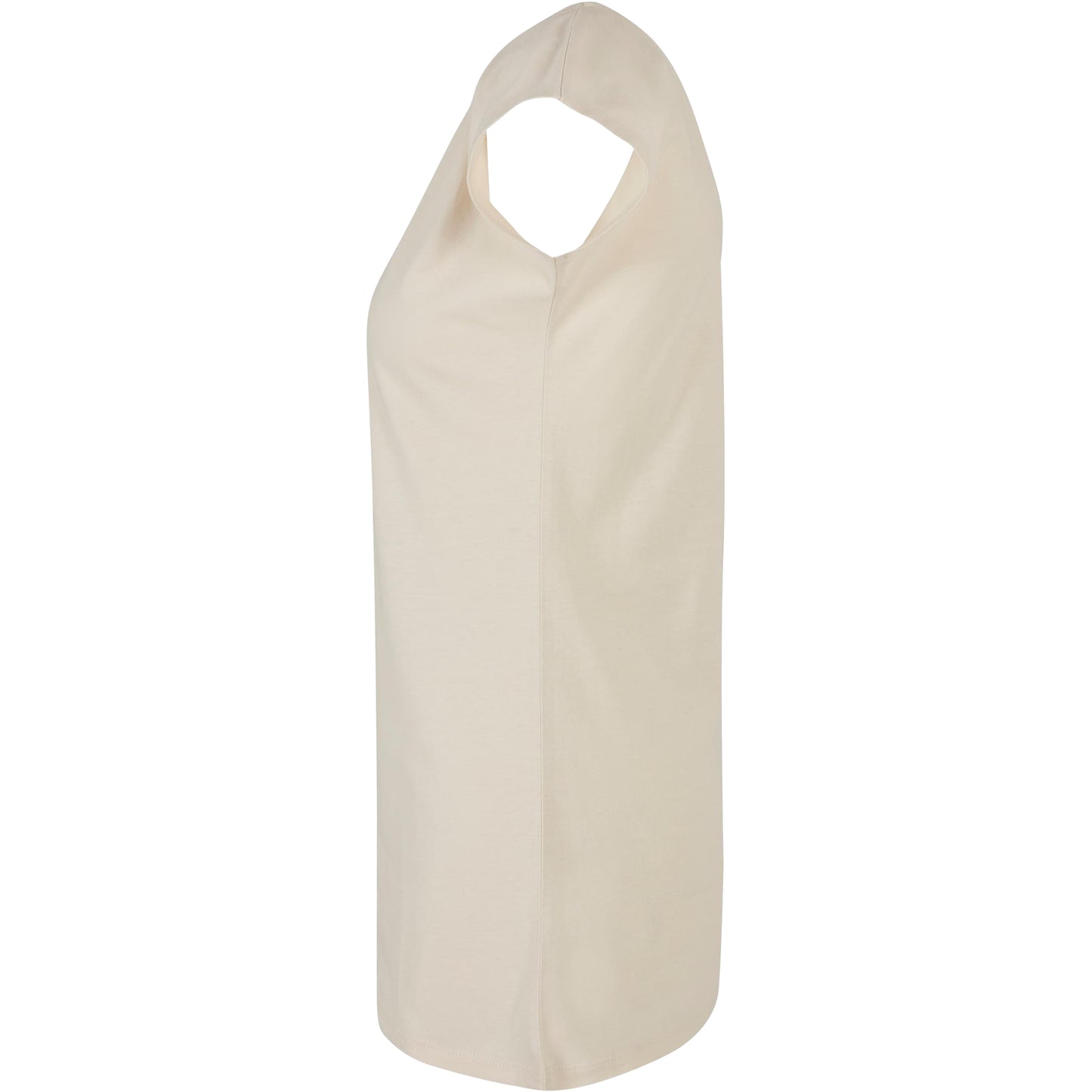 Sand - Side - Build Your Brand Womens-Ladies Wide Neck T-Shirt