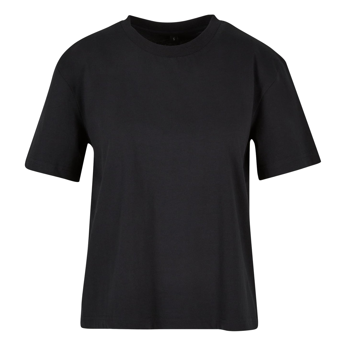 Black - Front - Build Your Brand Womens-Ladies Basic T-Shirt