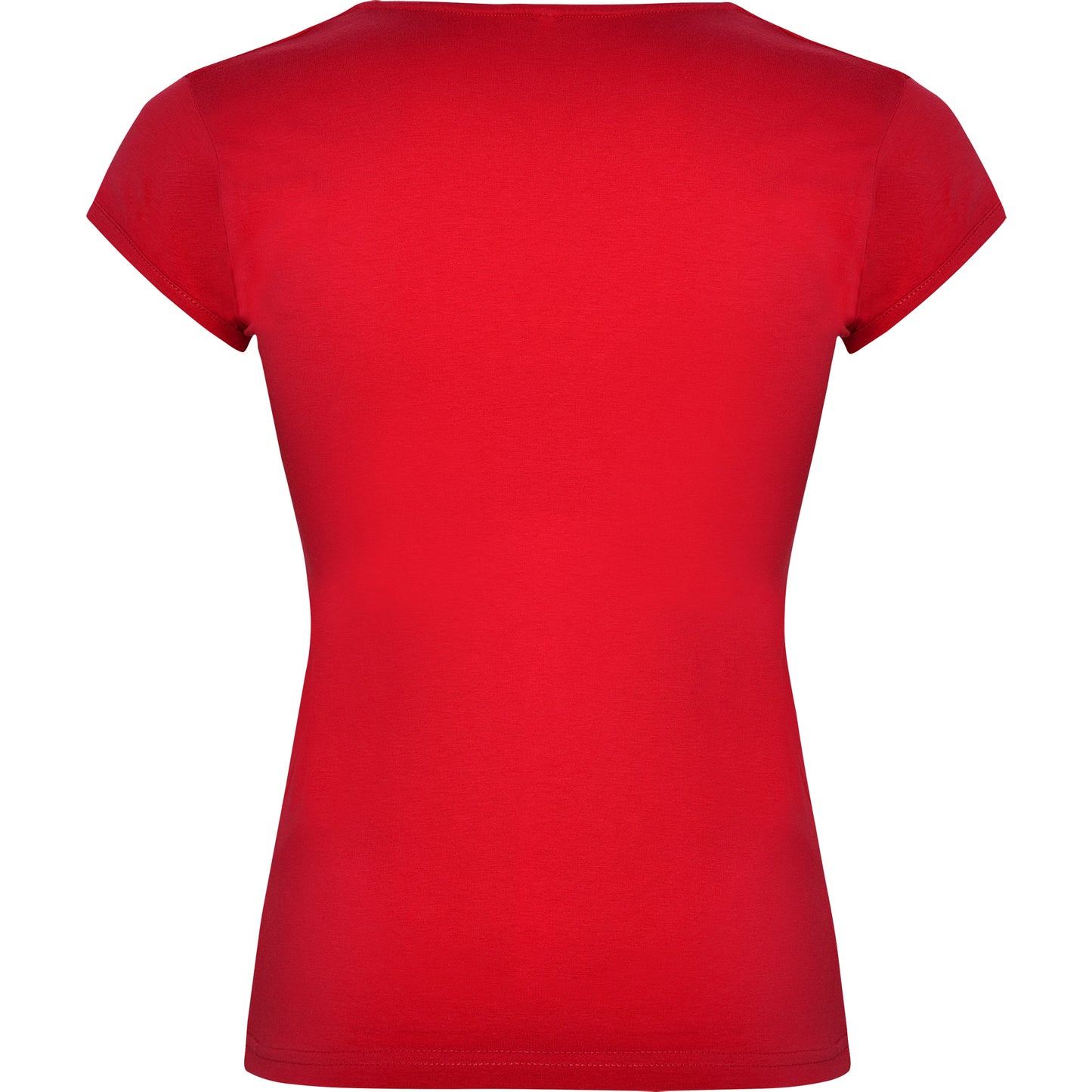 Red - Back - Roly Womens-Ladies Belice T-Shirt