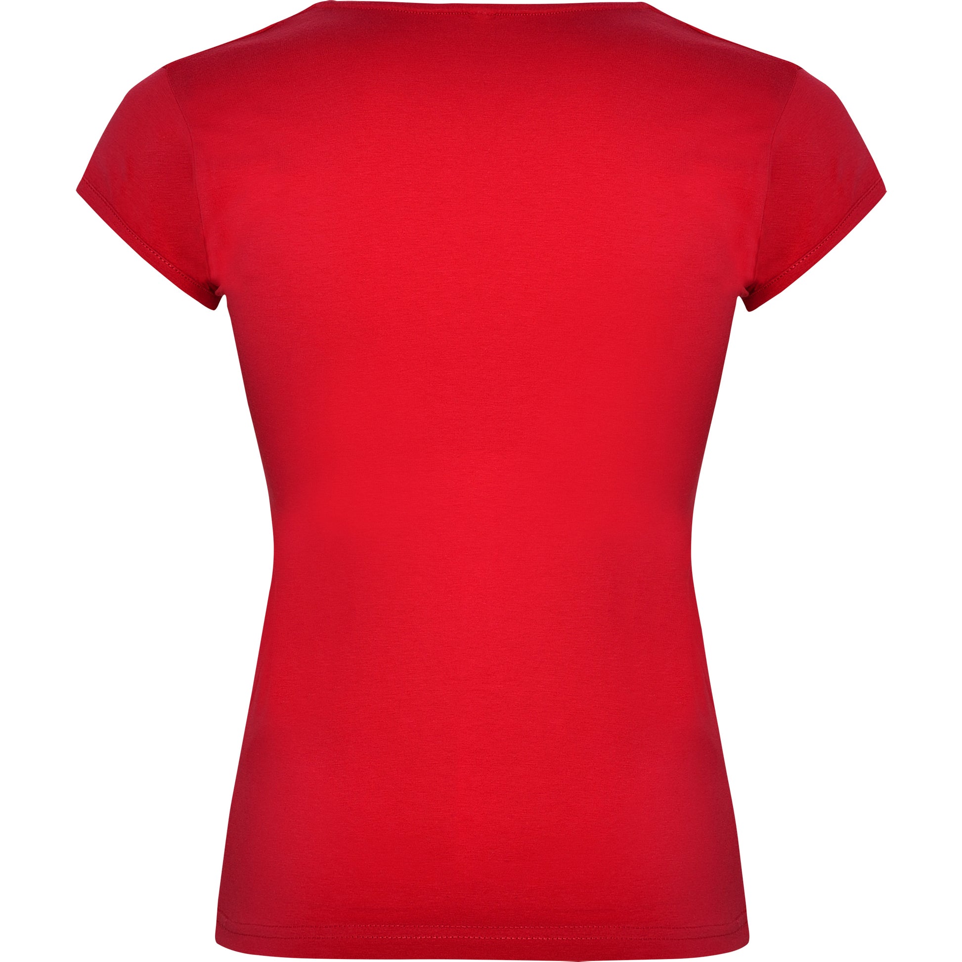 Red - Back - Roly Womens-Ladies Belice T-Shirt