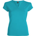 Turquoise - Front - Roly Womens-Ladies Belice T-Shirt