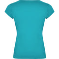 Turquoise - Back - Roly Womens-Ladies Belice T-Shirt