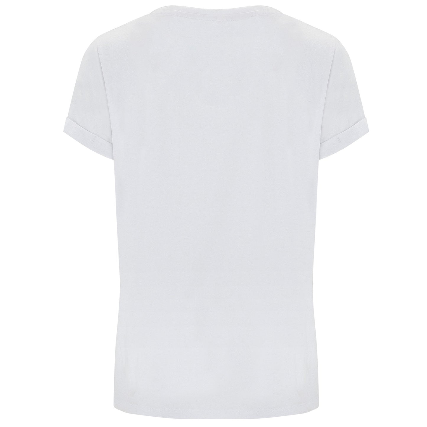 White - Back - Roly Womens-Ladies Cies T-Shirt