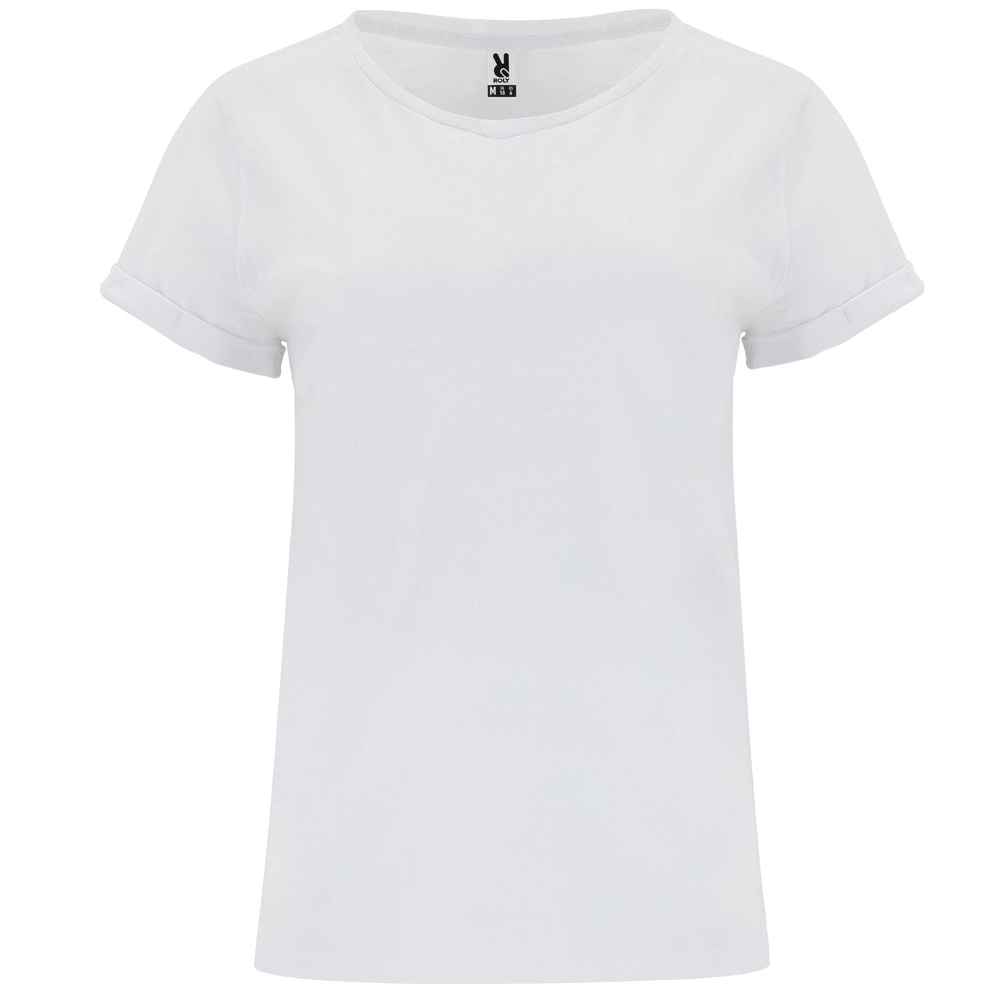 White - Front - Roly Womens-Ladies Cies T-Shirt