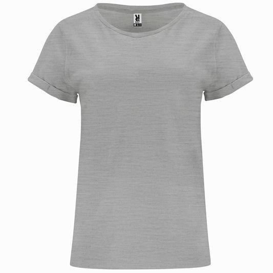 Heather Grey - Front - Roly Womens-Ladies Cies T-Shirt