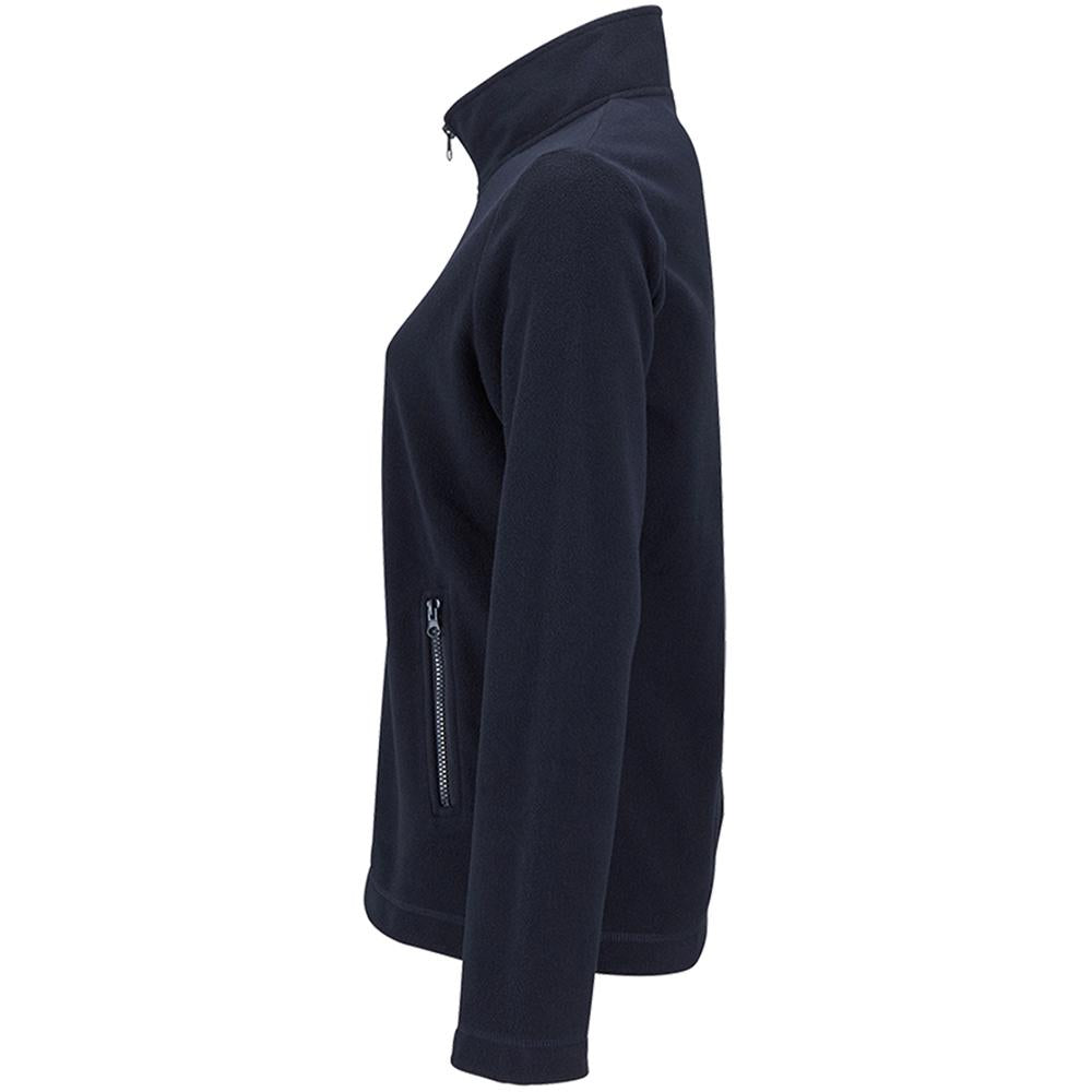 Navy - Front - SOLS Womens-Ladies Norman Fleece Jacket