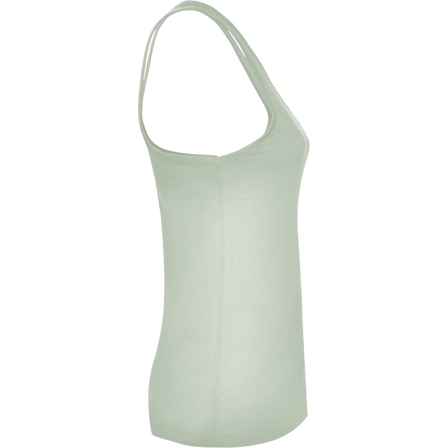 Mist Green - Side - Roly Womens-Ladies Brenda Tank Top