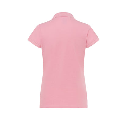 Pink - Back - JHK Womens-Ladies Regular Polo Shirt