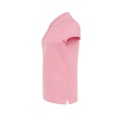 Pink - Side - JHK Womens-Ladies Regular Polo Shirt
