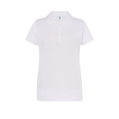 White - Front - JHK Womens-Ladies Regular Polo Shirt