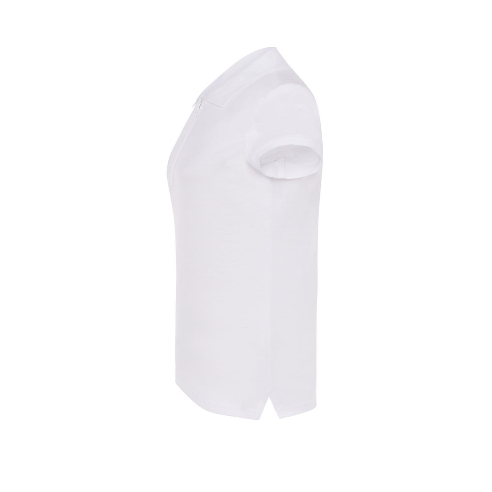 White - Side - JHK Womens-Ladies Regular Polo Shirt