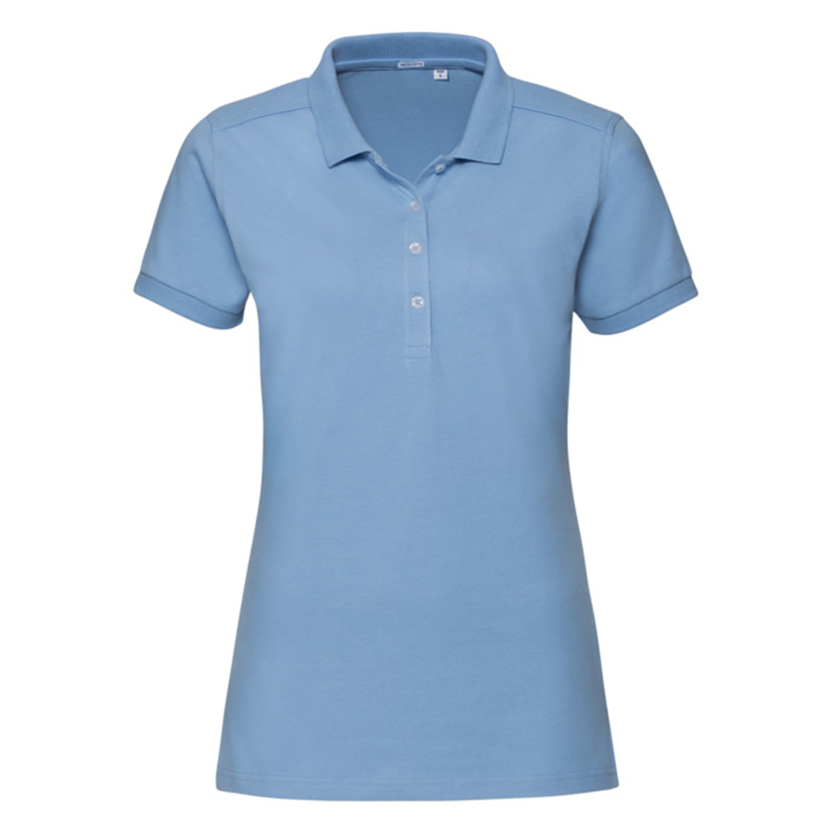 Sky - Front - Russell Womens-Ladies Stretch Fitted Polo Shirt