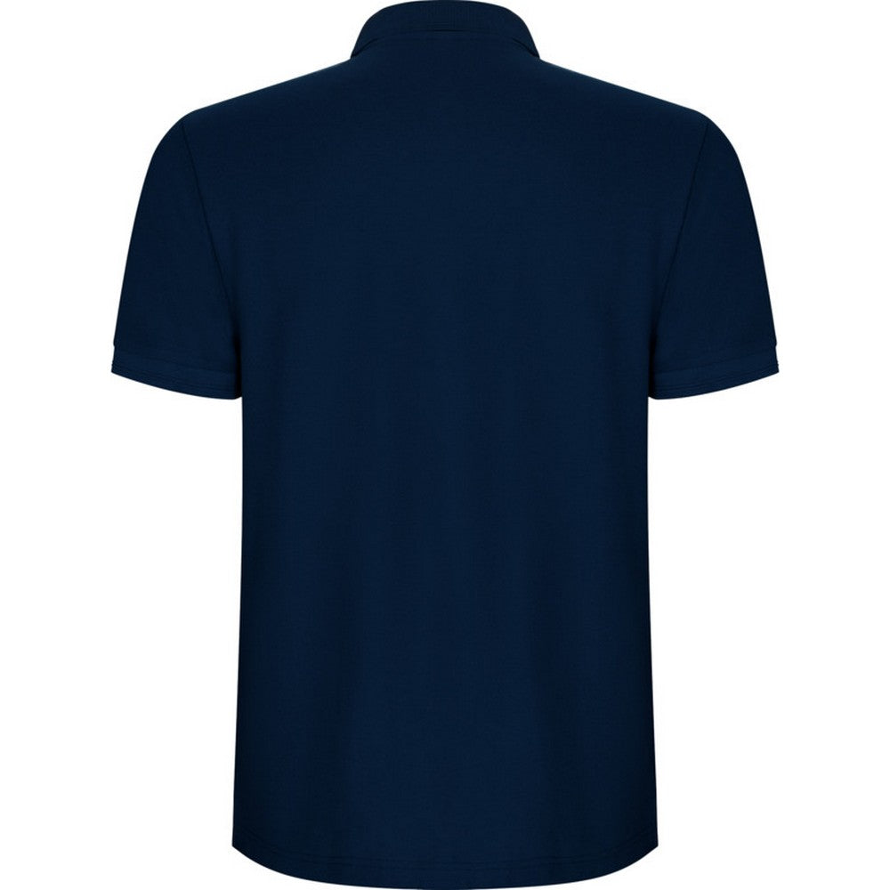 Navy Blue - Back - Roly Mens Pegaso Premium Plain Polo Shirt