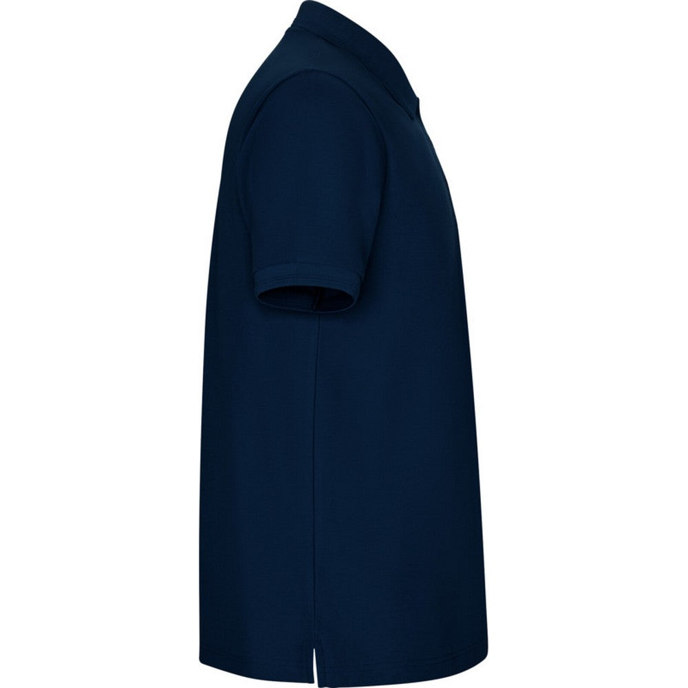 Navy Blue - Side - Roly Mens Pegaso Premium Plain Polo Shirt