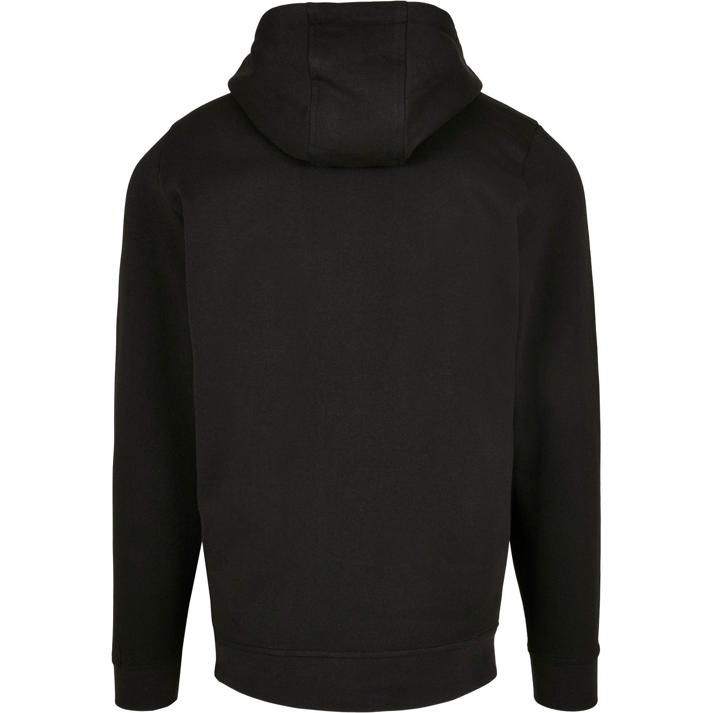 Black - Back - Build Your Brand Unisex Adult Basic Full Zip Hoodie