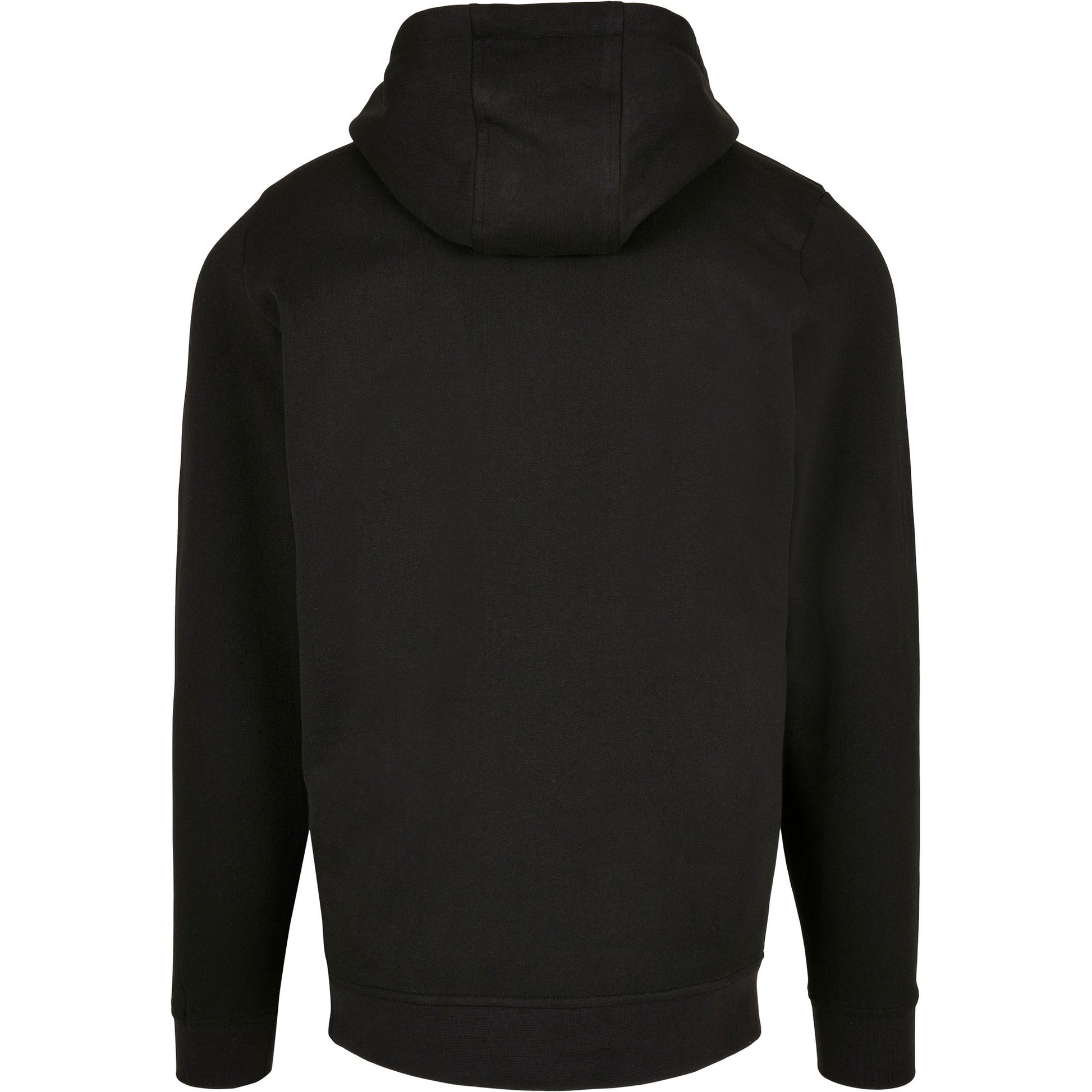 Black - Back - Build Your Brand Unisex Adult Basic Full Zip Hoodie