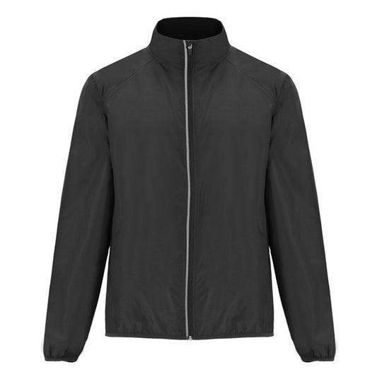 Black - Front - Roly Mens Glasgow Packaway Windbreaker