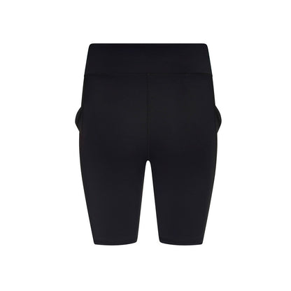 Jet Black - Back - Just Cool Womens-Ladies Recycled Technical Cycling Shorts