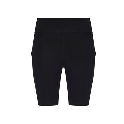 Jet Black - Front - Just Cool Womens-Ladies Recycled Technical Cycling Shorts