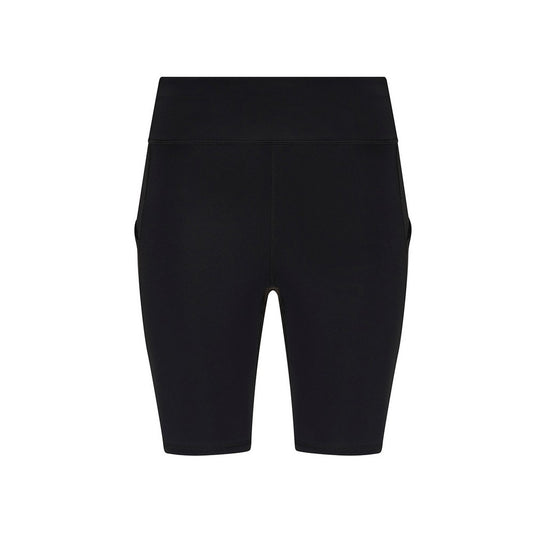 Jet Black - Front - Just Cool Womens-Ladies Recycled Technical Cycling Shorts