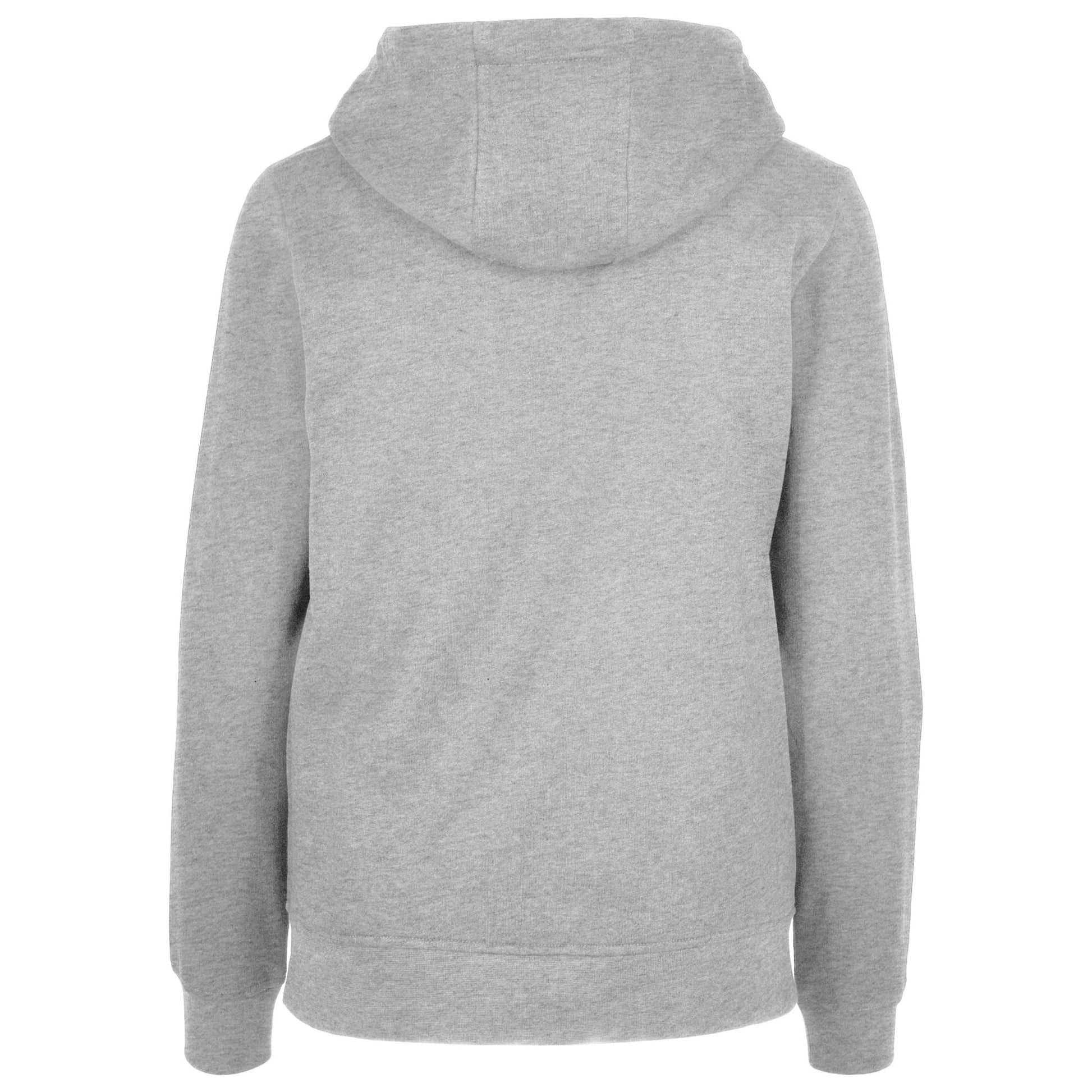 Heather Grey - Back - Build Your Brand Womens-Ladies Basic Full Zip Hoodie