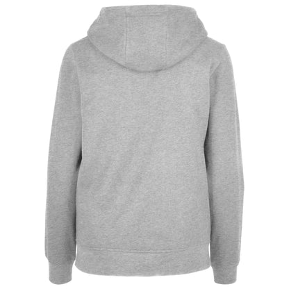 Heather Grey - Back - Build Your Brand Womens-Ladies Basic Full Zip Hoodie