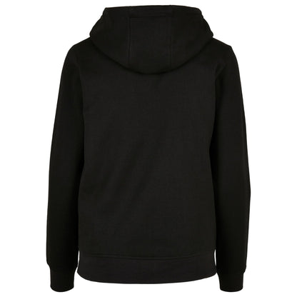 Black - Back - Build Your Brand Womens-Ladies Basic Full Zip Hoodie