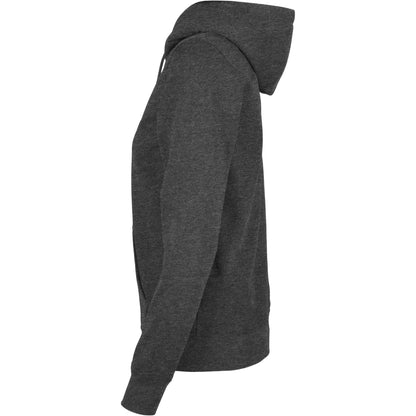 Charcoal - Side - Build Your Brand Womens-Ladies Basic Full Zip Hoodie