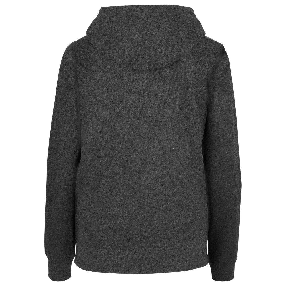 Charcoal - Back - Build Your Brand Womens-Ladies Basic Full Zip Hoodie