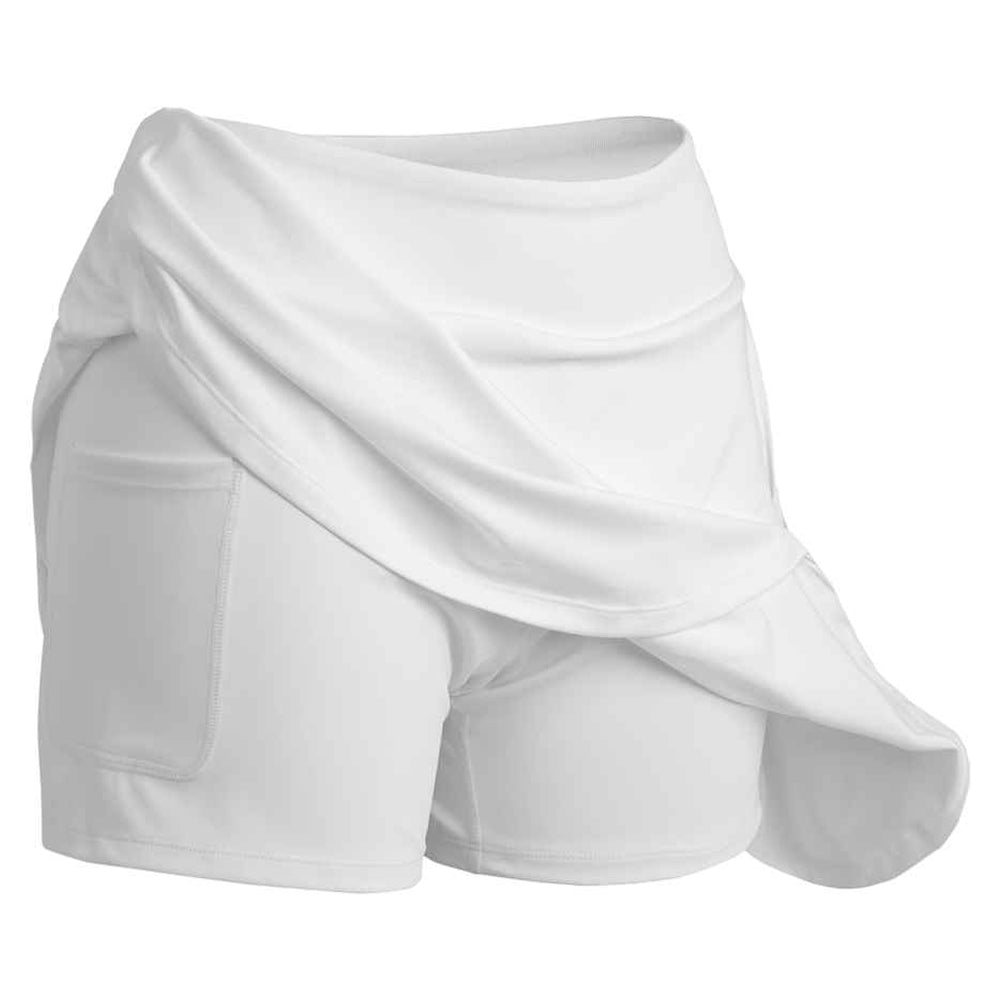 White - Front - Result Genuine Recycled Womens-Ladies Fitness Skort