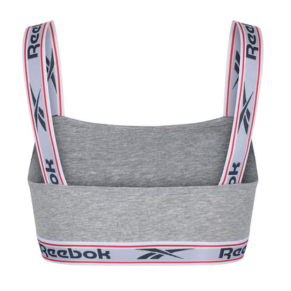 Grey Marl - Back - Reebok Womens-Ladies Krystal Sports Bra