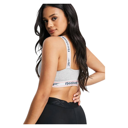 Grey Marl - Lifestyle - Reebok Womens-Ladies Krystal Sports Bra