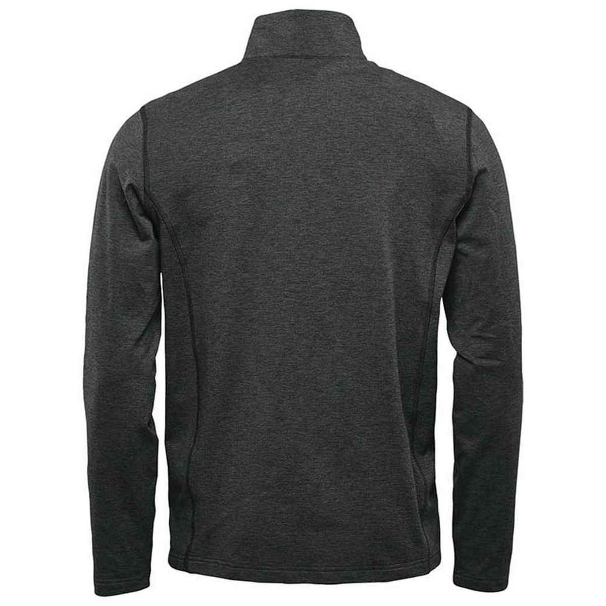Black Heather - Back - Stormtech Mens Treeline Performance Quarter Zip Sweatshirt