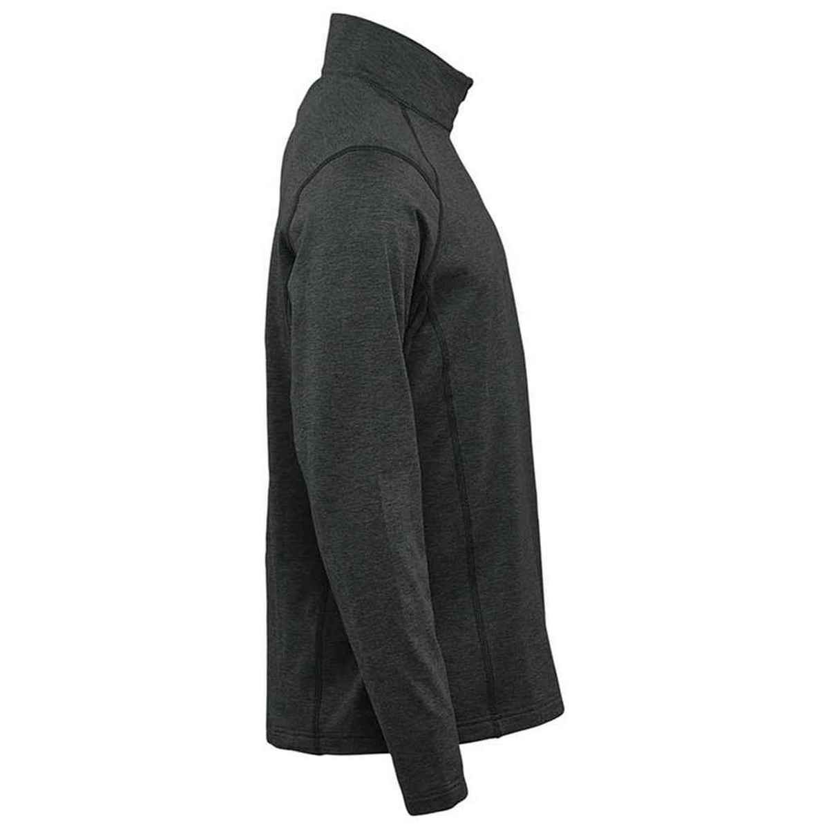 Black Heather - Side - Stormtech Mens Treeline Performance Quarter Zip Sweatshirt