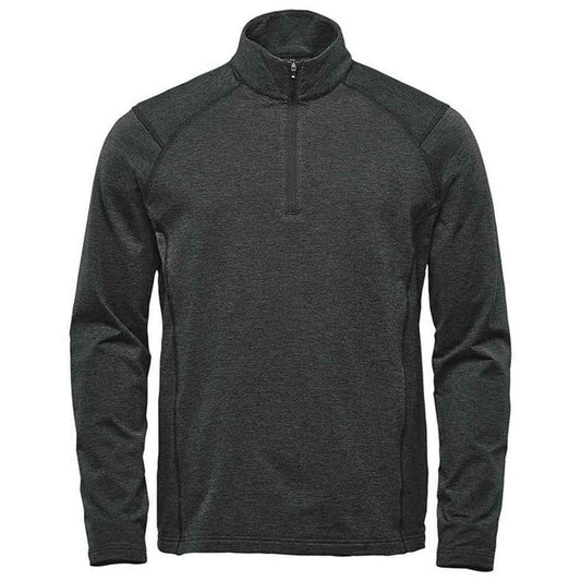 Black Heather - Front - Stormtech Mens Treeline Performance Quarter Zip Sweatshirt