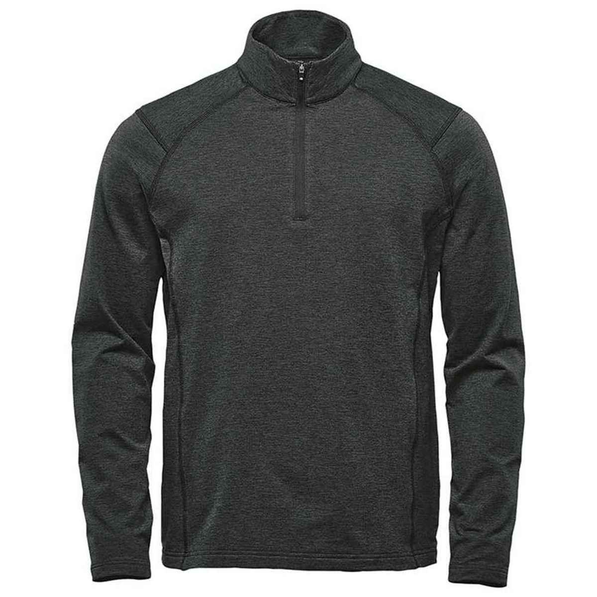 Black Heather - Front - Stormtech Mens Treeline Performance Quarter Zip Sweatshirt