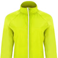 Fluro Yellow - Back - Roly Womens-Ladies Glasgow Packaway Slim Windbreaker