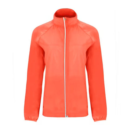 Fluorescent Coral - Front - Roly Womens-Ladies Glasgow Packaway Slim Windbreaker